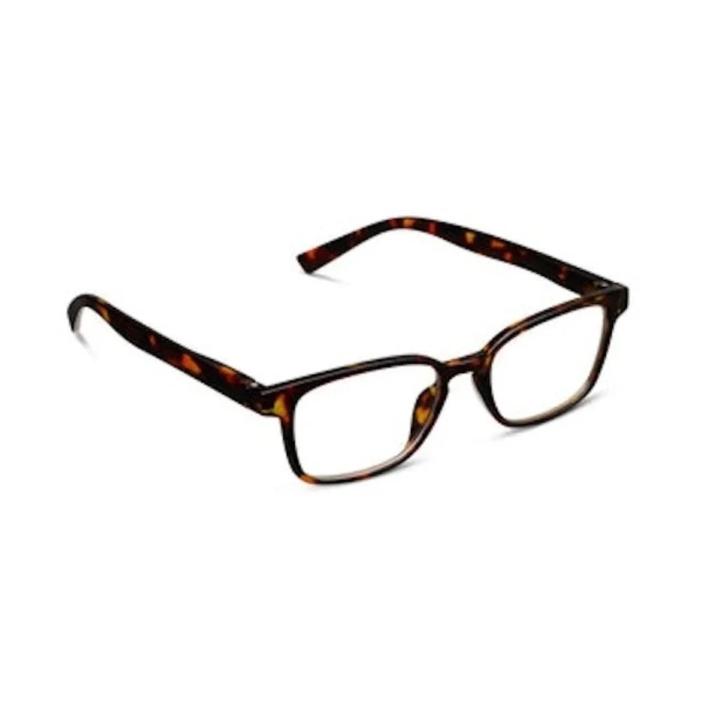 New Jo Tortoise Peepers Blue Light Blocking Reading Glasses +2.00